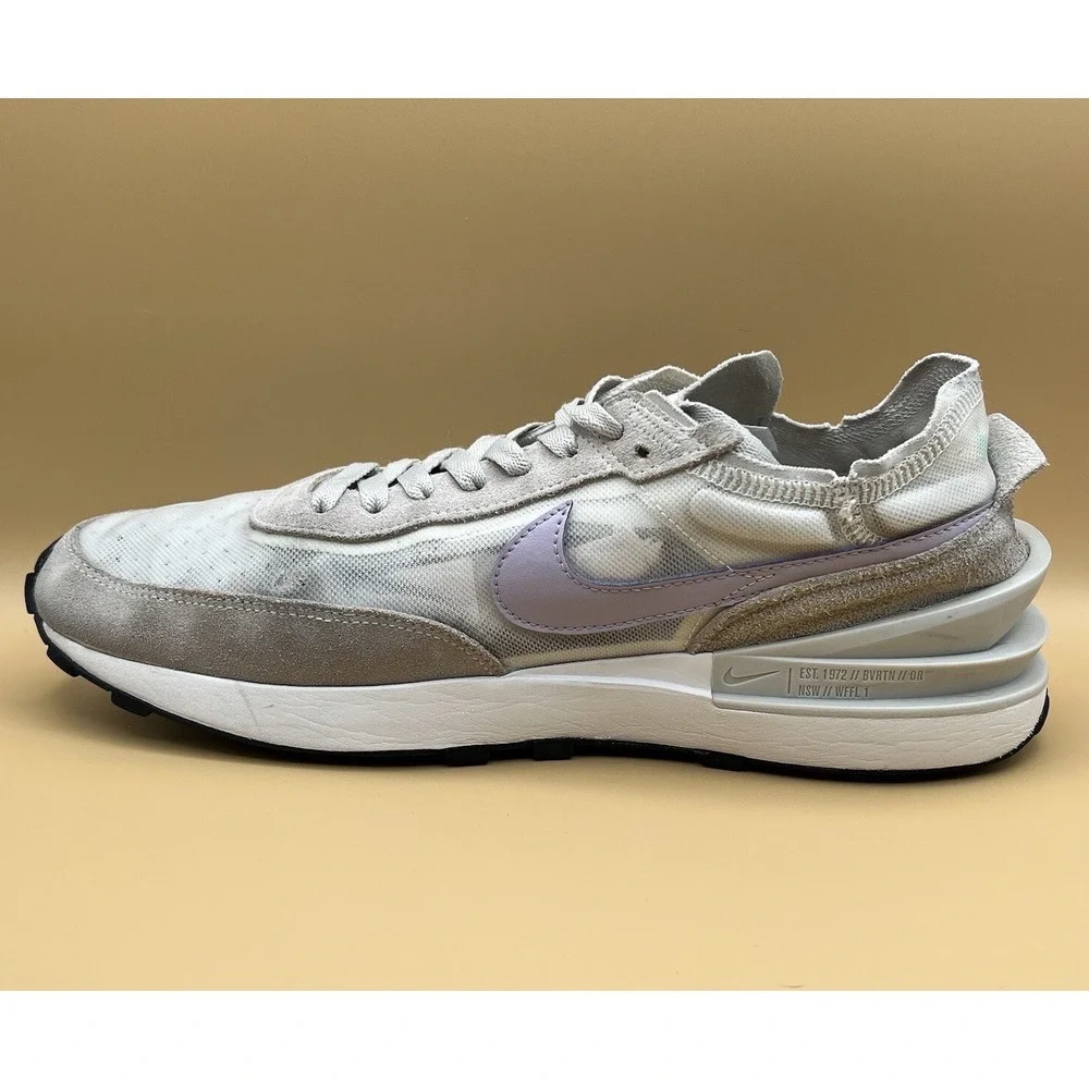 Nike Waffle One Gray Purple Running Shoes‎ - Women's Size 11.5 Men's Size 10